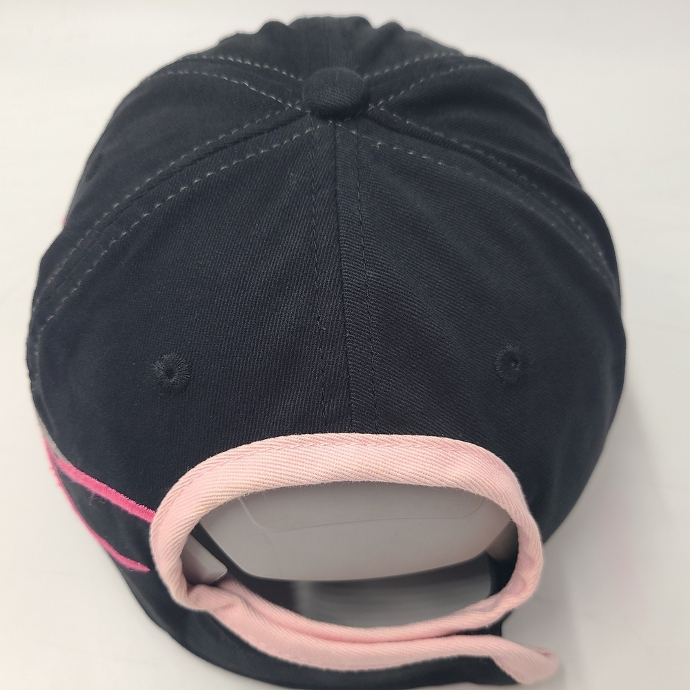 Women John Deere Hat Adjustable Black Pink Flames Cotton Farm Hunt Fish Casual - Picture 8 of 11
